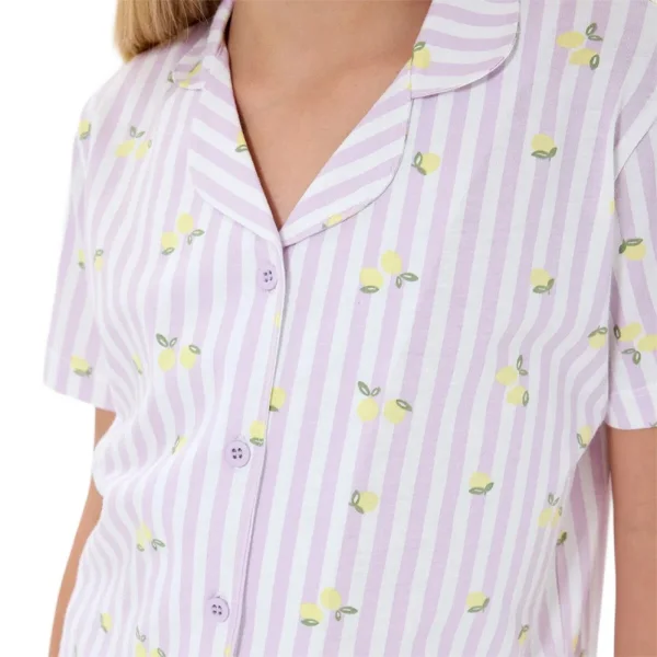 RolyPoly RP3778-G Kız Çocuk Garson Boy Yazlık Gömlek Şort Takım