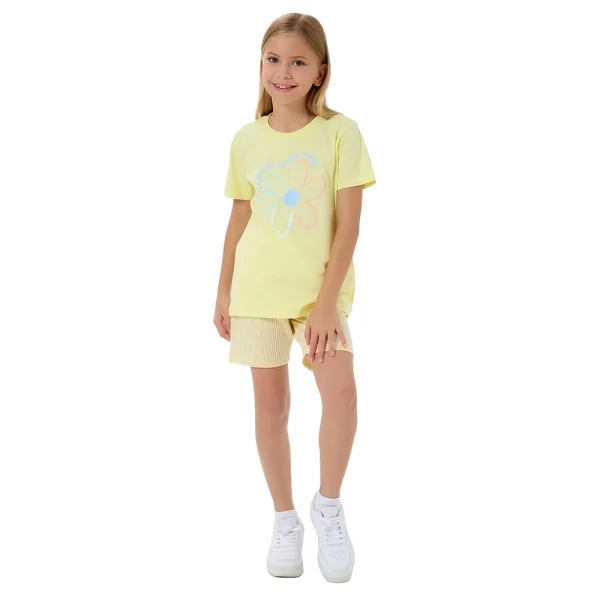 RolyPoly RP3795-G Kız Çocuk Garson Boy Yazlık Şort Takım