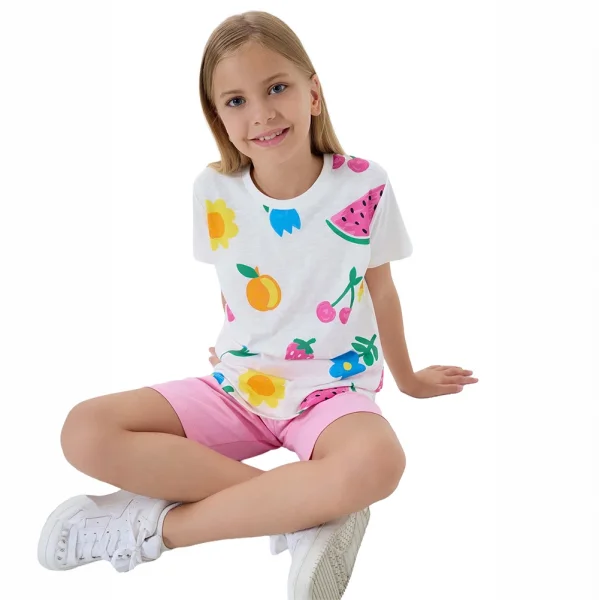 RolyPoly RP3800-C Kız Çocuk Yazlık Bermuda Takım