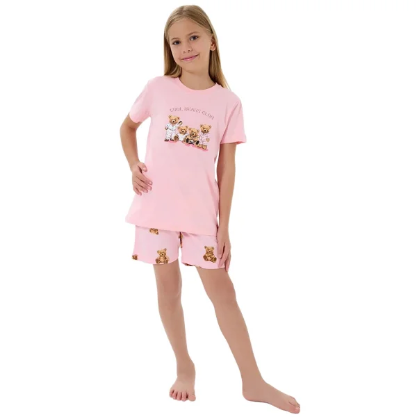 RolyPoly RP3816-G Kız Çocuk Garson Boy Yazlık Şort Takım