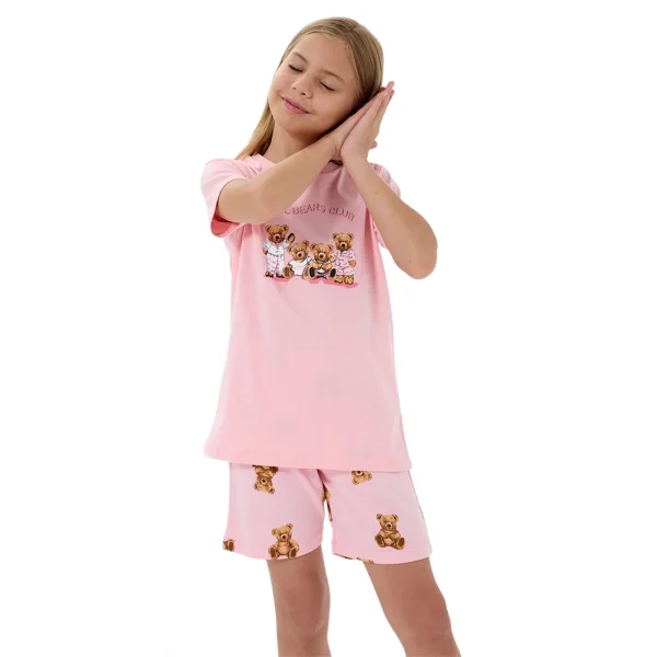 RolyPoly RP3816-G Kız Çocuk Garson Boy Yazlık Şort Takım