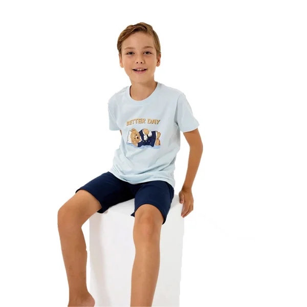 RolyPoly RP3817-G Erkek Çocuk Garson Boy Yazlık Bermuda Takım