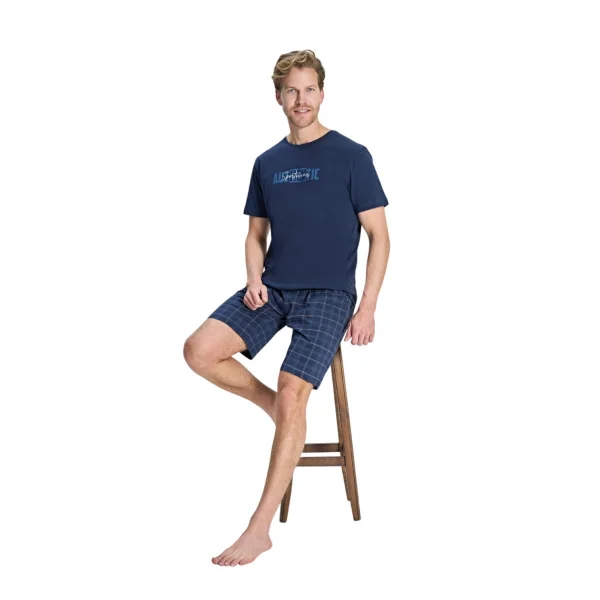 Over Sleep 2391 Erkek Süprem Şort Yazlık Takım (M-L-XL-2XL)