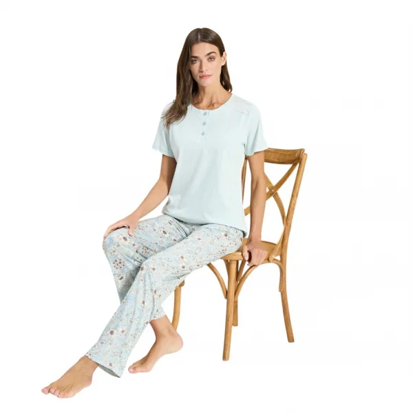 Over Sleep 3334 Kadın Büyük Beden Modal Yazlık Takım (L-XL-2XL-3XL)