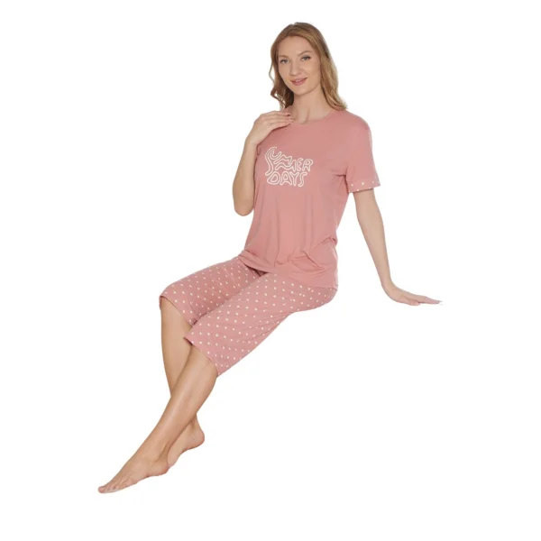 Dowry 07-10 Kadın Yazlık Kapri Pijama Takım