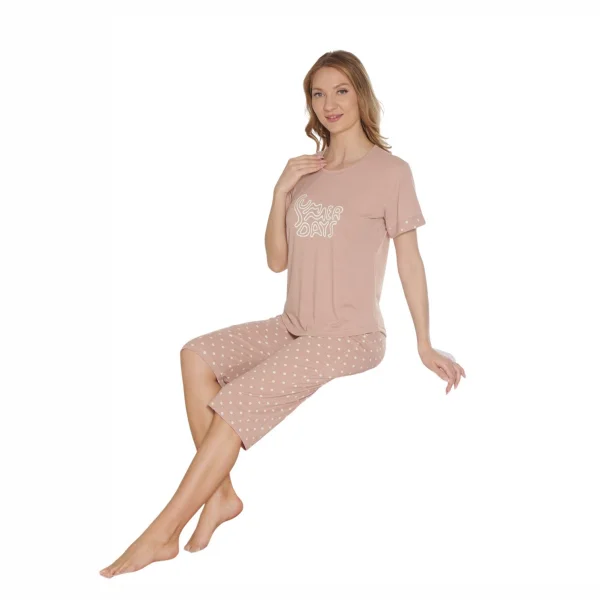 Dowry 07-10 Kadın Yazlık Kapri Pijama Takım