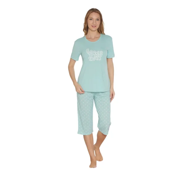 Dowry 07-10 Kadın Yazlık Kapri Pijama Takım
