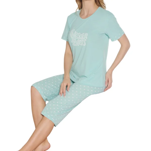 Dowry 07-10 Kadın Yazlık Kapri Pijama Takım