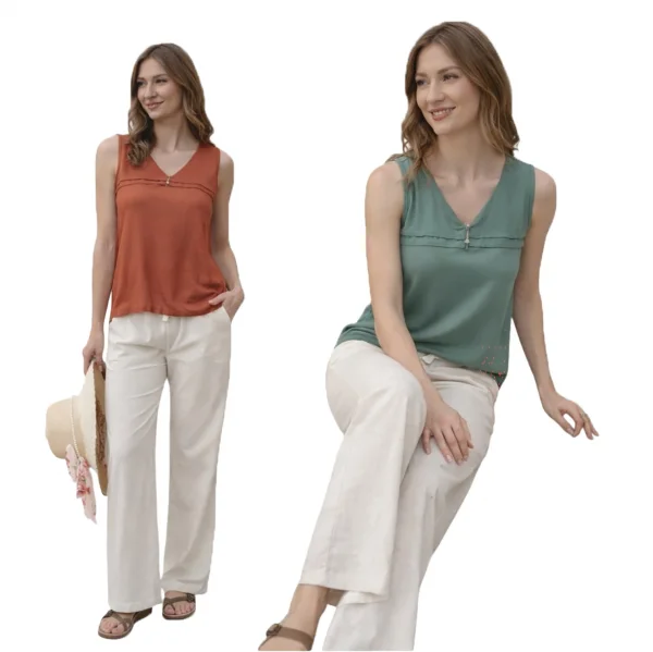 FLZ 88122 Kadın Yazlık Kısa Kol Pijama Takım