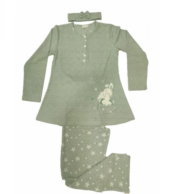 FLZ 24365 Kışlık Lohusa Uzun Kol  Pijama Takım