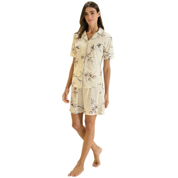 Over Sleep 3381 Kadın Yazlık Süprem Şort Pijama Takım (M-L-XL-XXL)