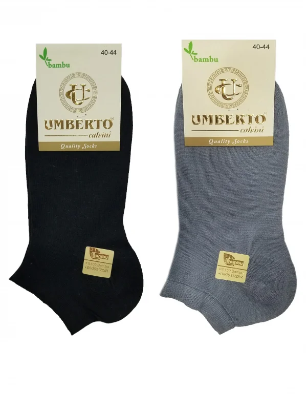 Umberto 6 Adet Erkek Doğal Bambu Patik Çorap - 307