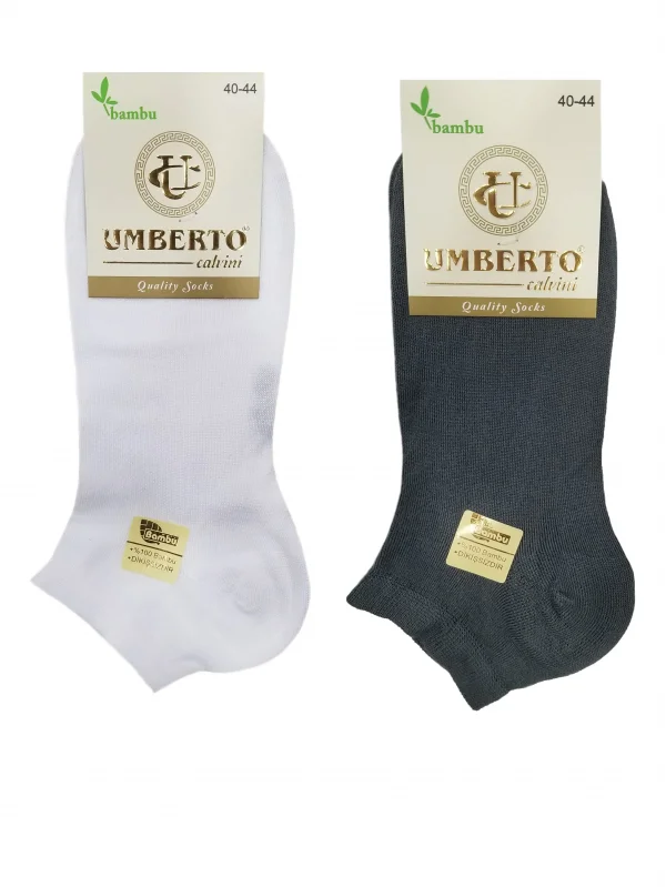 Umberto 6 Adet Erkek Doğal Bambu Patik Çorap - 307