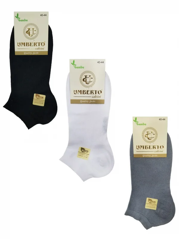 Umberto 6 Adet Erkek Doğal Bambu Patik Çorap - 307