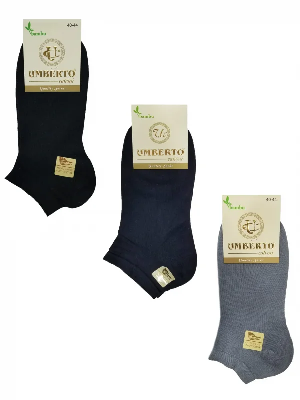 Umberto 6 Adet Erkek Doğal Bambu Patik Çorap - 307