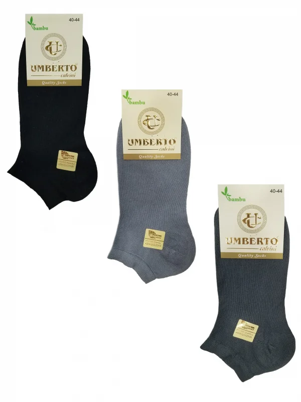 Umberto 6 Adet Erkek Doğal Bambu Patik Çorap - 307