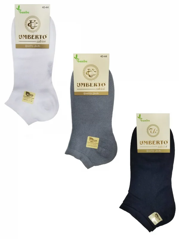 Umberto 6 Adet Erkek Doğal Bambu Patik Çorap - 307