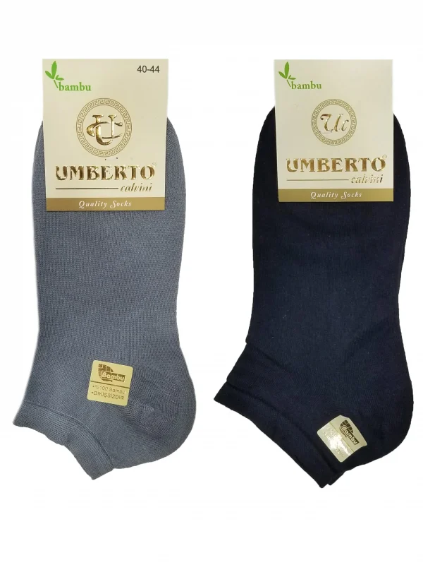 Umberto 6 Adet Erkek Doğal Bambu Patik Çorap - 307