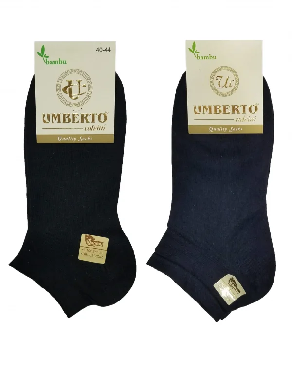 Umberto 6 Adet Erkek Doğal Bambu Patik Çorap - 307