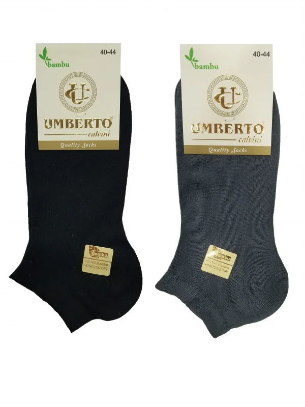 Umberto 6 Adet Erkek Doğal Bambu Patik Çorap - 307