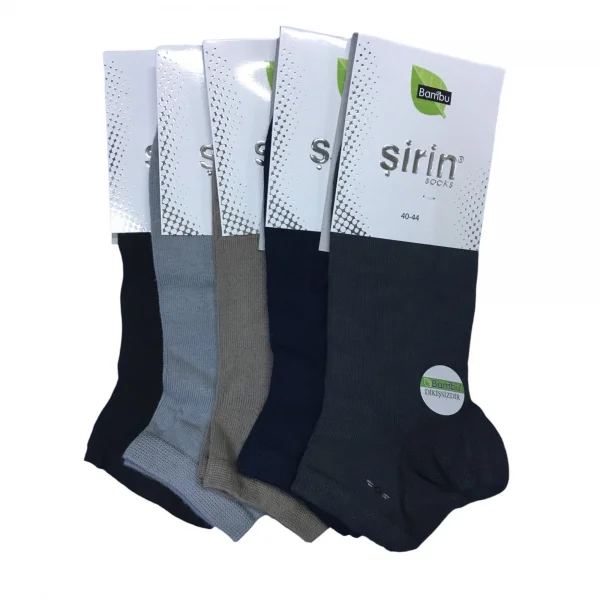 Mia Calzente - Şirin 7350 12li Dikişsiz Pamuk Erkek Çorap