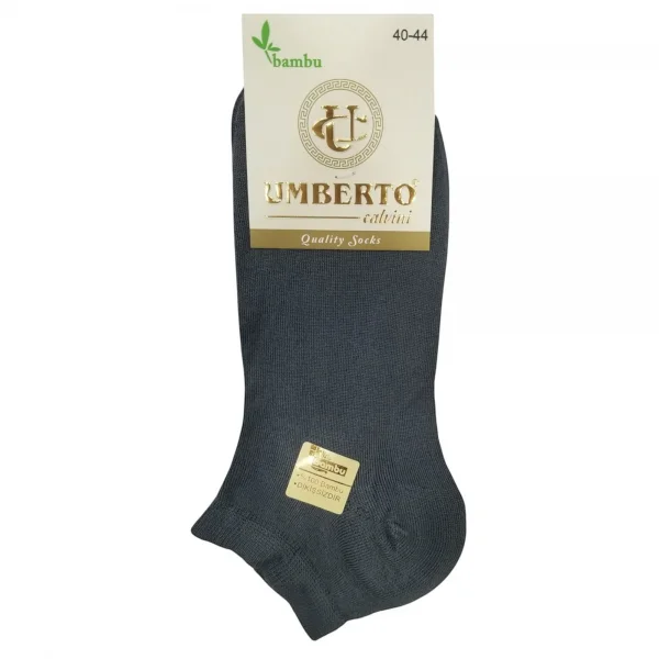 Mia Calzente - Umberto 307 12li Erkek Doğal Bambu Patik Çorap
