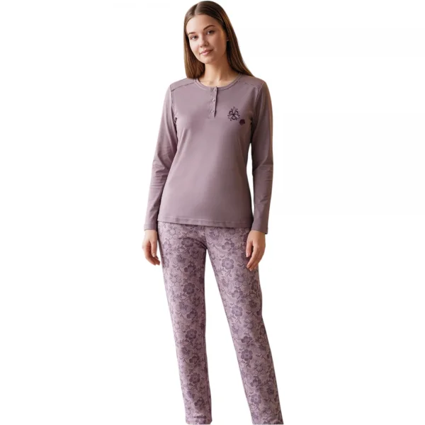 Over Sleep 3409 Kadın Kışlık Süprem Pijama Takımı