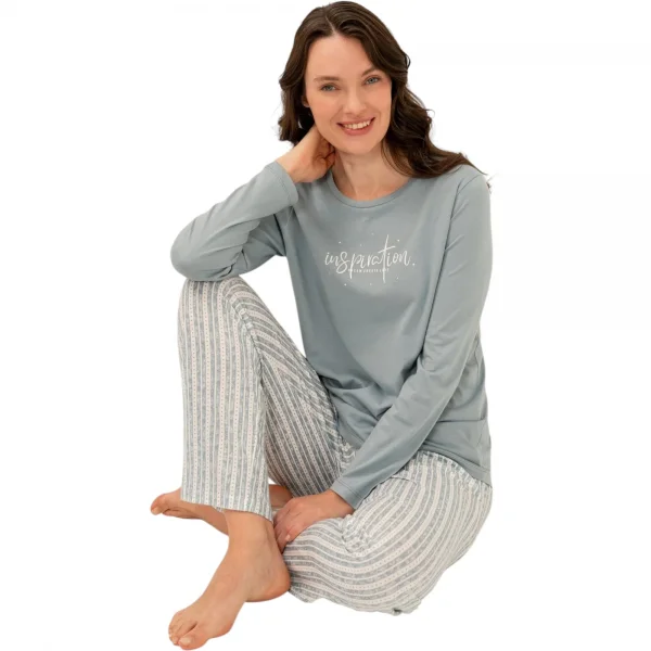 Arnetta AR3778S Kadın Uzun Kollu Pijama Takım