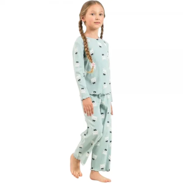 Rolypoly RP3901C Kız Çocuk Uzun Kol Pijama Takım