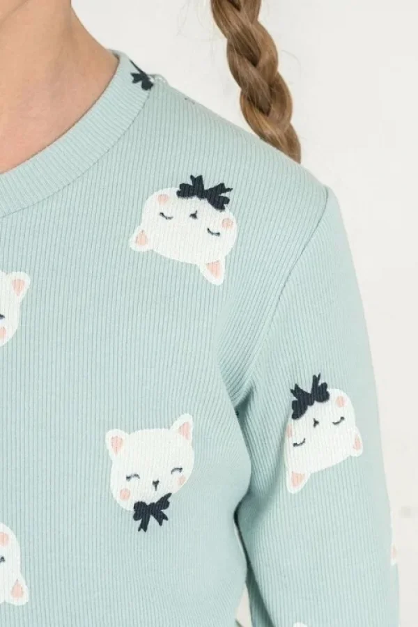 Rolypoly RP3901C Kız Çocuk Uzun Kol Pijama Takım