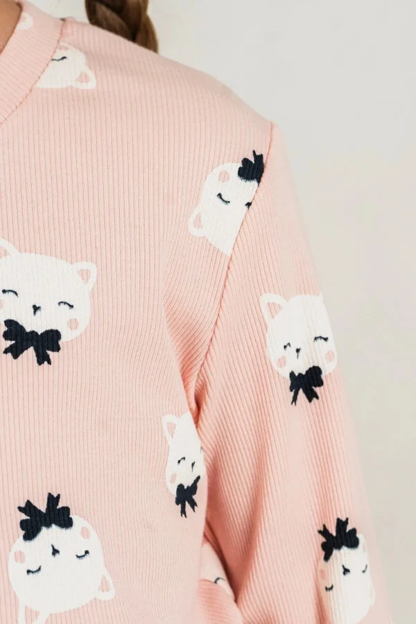 Rolypoly RP3901C Kız Çocuk Uzun Kol Pijama Takım