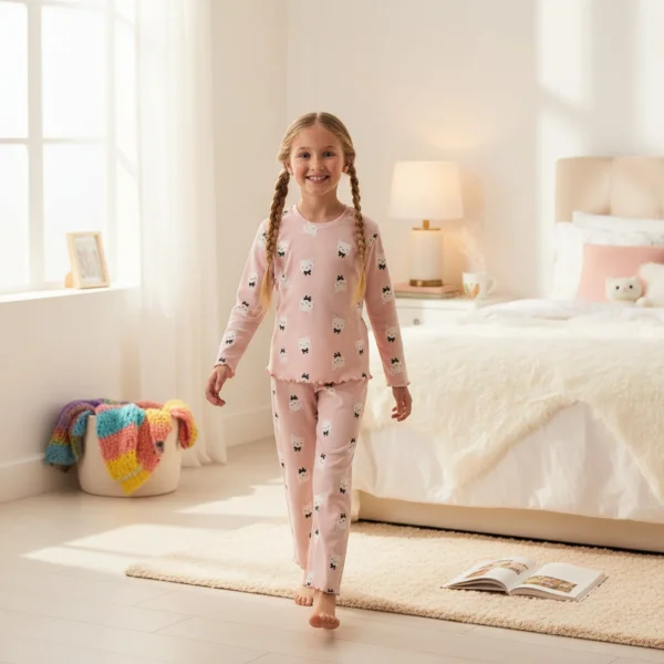 Rolypoly RP3901C Kız Çocuk Uzun Kol Pijama Takım