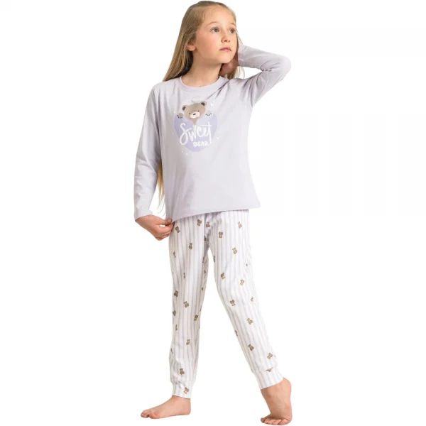 Rolypoly RP3911C Kız Çocuk Uzun Kol Pijama Takım