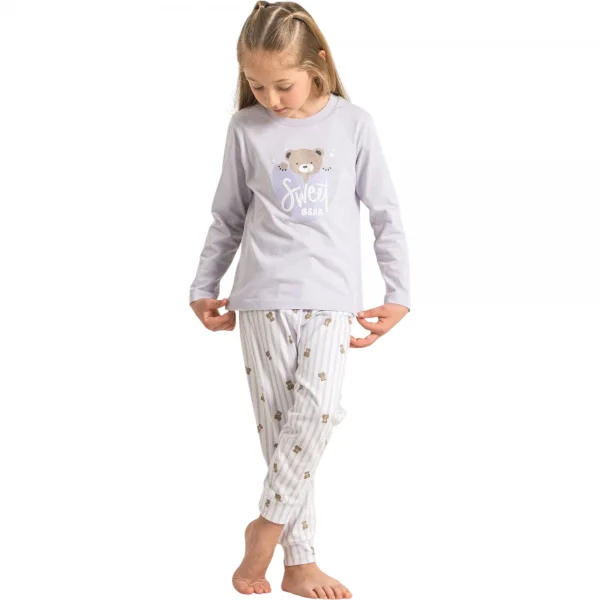 Rolypoly RP3911C Kız Çocuk Uzun Kol Pijama Takım