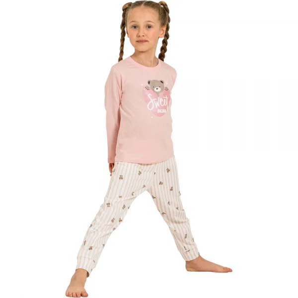 Rolypoly RP3911C Kız Çocuk Uzun Kol Pijama Takım