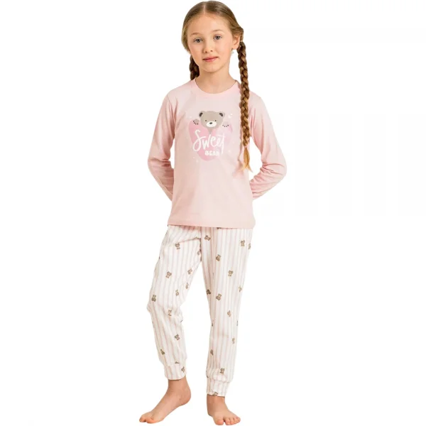 Rolypoly RP3911C Kız Çocuk Uzun Kol Pijama Takım