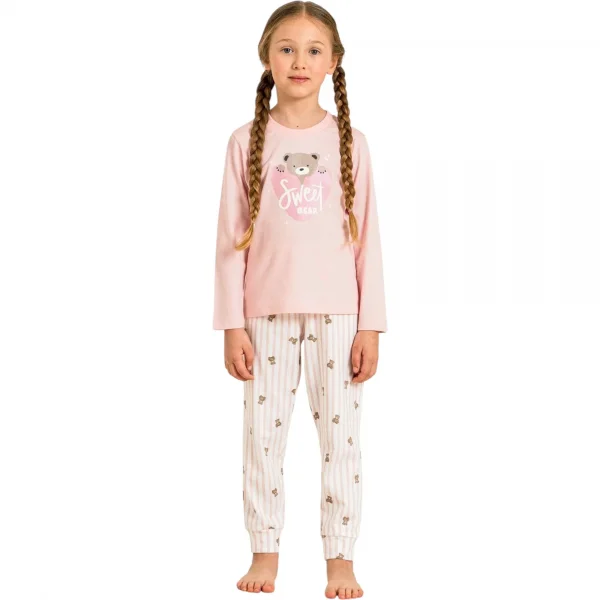 Rolypoly RP3911C Kız Çocuk Uzun Kol Pijama Takım