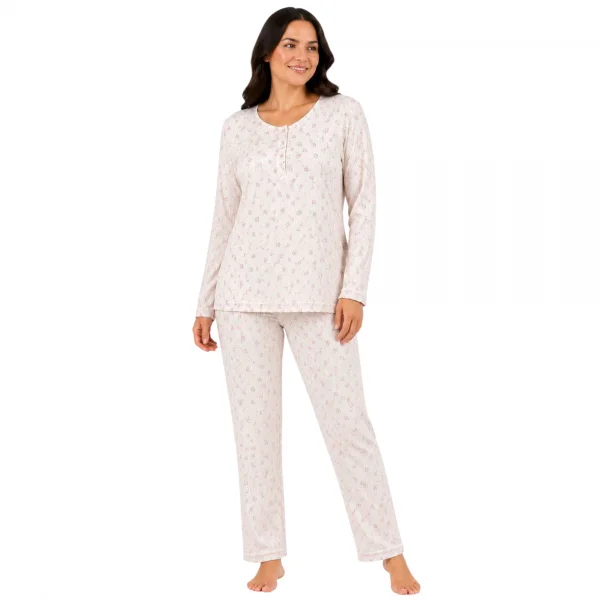 Confeo C841-025 Kadın Patlı Uzunkol Pijama Takım