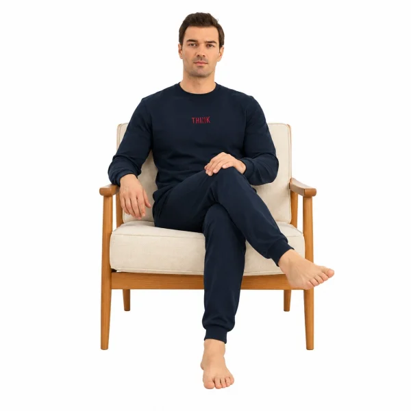 Elitepoint 1929 Erkek O-Yaka Kışlık Pijama Takım