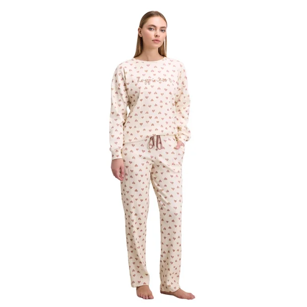 Anıl 11586 Kadın Uzun Kol Kışlık Pijama Takım