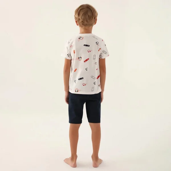 Arnetta 2984C Erkek Çocuk Bermuda Pijama Takım