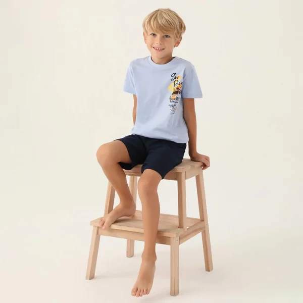 Arnetta 2989C Erkek Çocuk Bermuda Pijama Takım