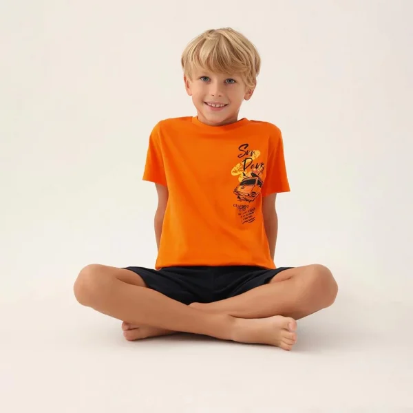 Arnetta 2989C Erkek Çocuk Bermuda Pijama Takım