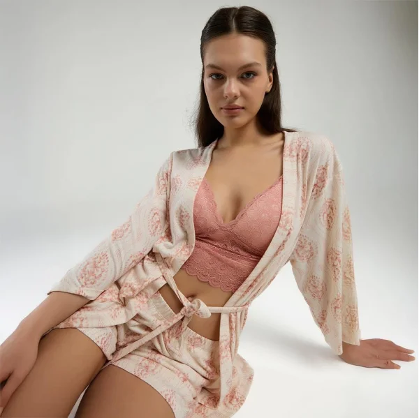 Arnetta 3260S Kadın 3lü Yazlık Pijama Takım