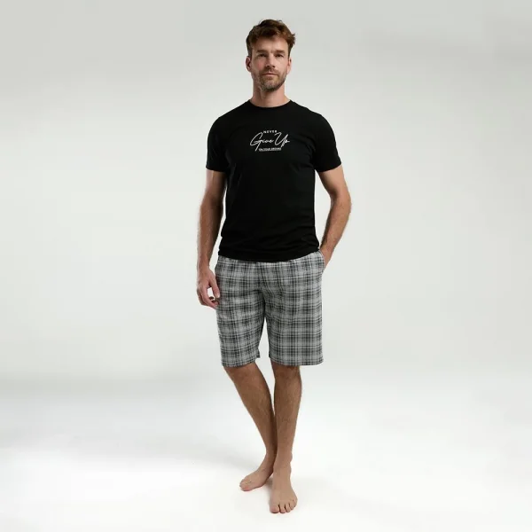 Arnetta 3346S Erkek Bermuda İkili Yazlık Pijama Takım