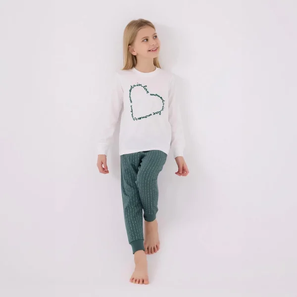 Arnetta AR3050G Kız Çocuk Garson Kışlık Pijama Takım