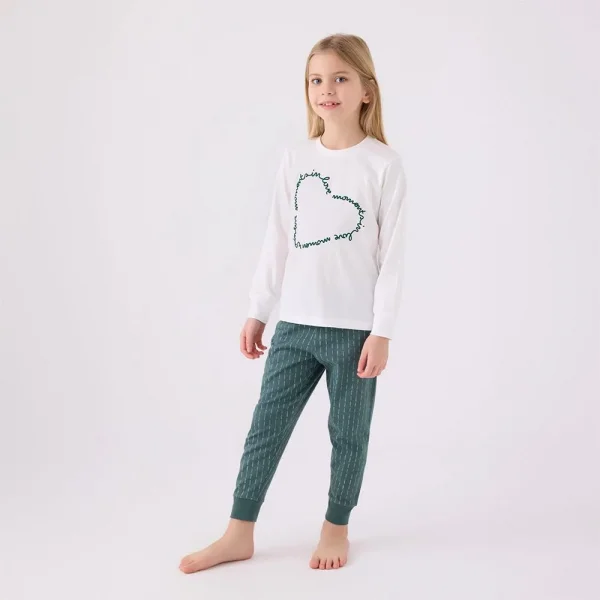 Arnetta AR3050G Kız Çocuk Garson Kışlık Pijama Takım