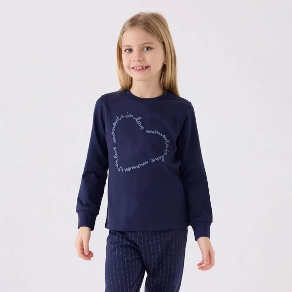 Arnetta AR3050G Kız Çocuk Garson Kışlık Pijama Takım