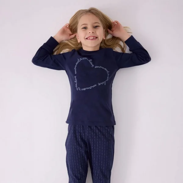 Arnetta AR3050G Kız Çocuk Garson Kışlık Pijama Takım