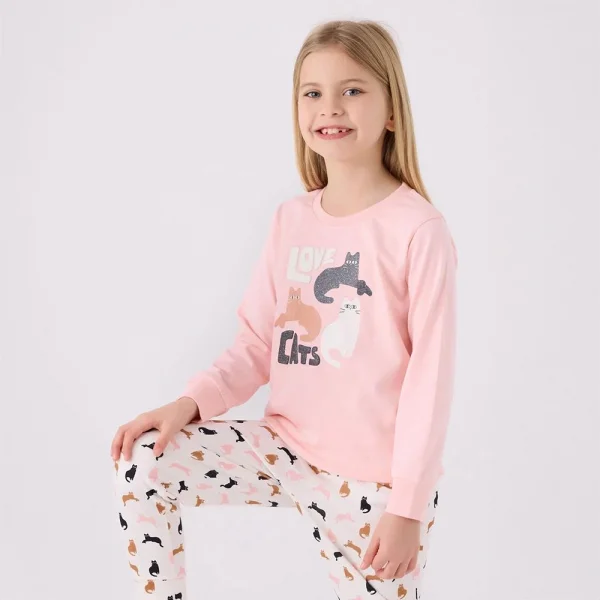 Arnetta AR3057C Kız Çocuk Kışlık Pijama Takımı
